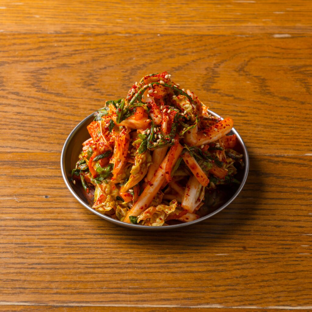 春菊と白菜の生キムチの画像