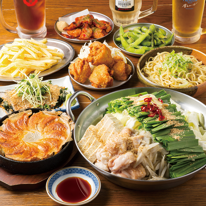 春宴会に！【選べる牛もつ鍋コース】2時間飲み放題付〈全8品〉4000円(税込)